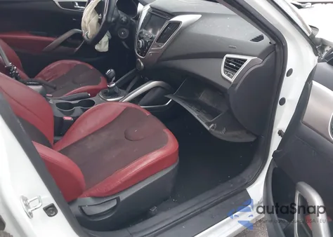 2012 Hyundai Veloster Base W/Red/Black from USA, damaged, VIN KMHTC6ADXCU024095